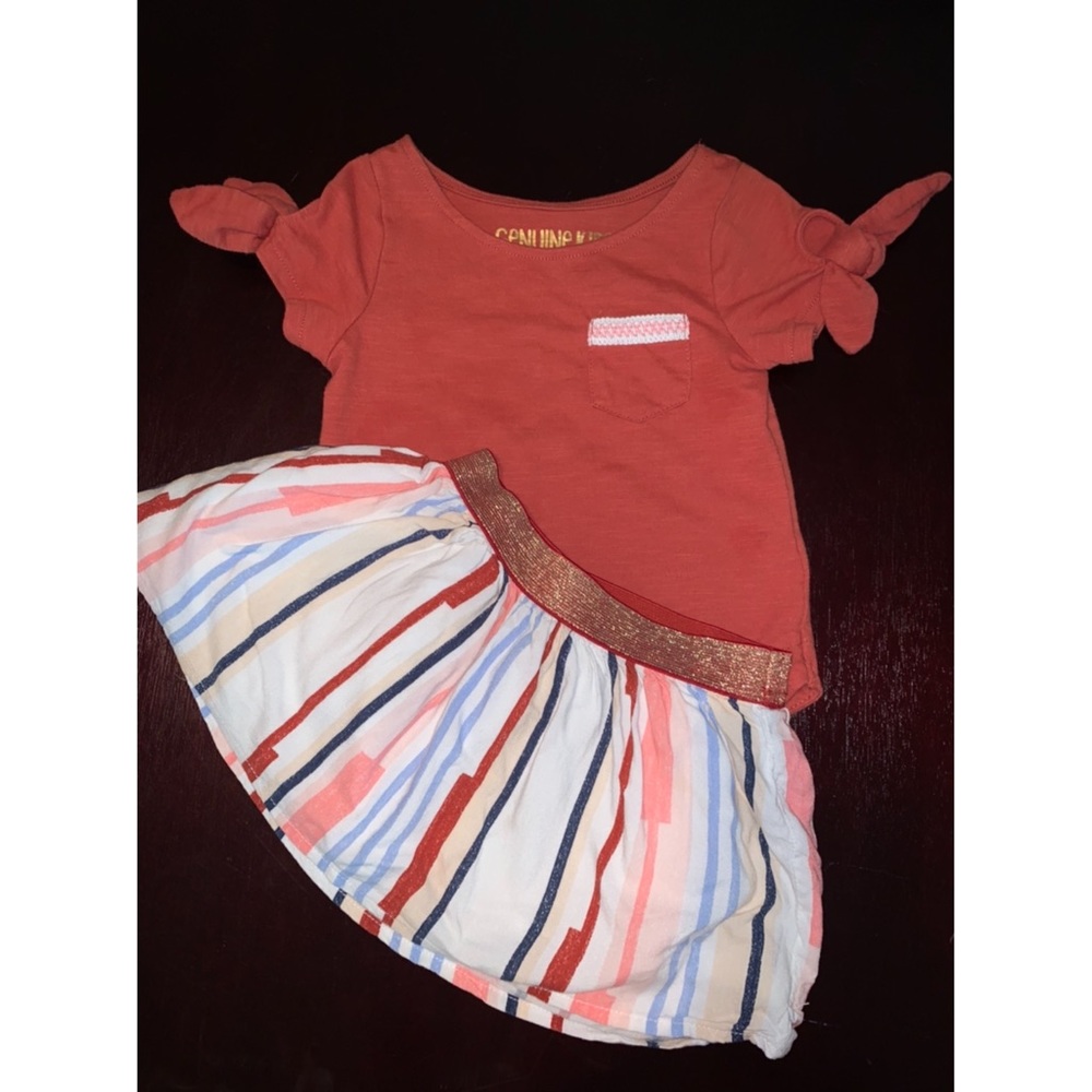 Toddler girl skirt outfit